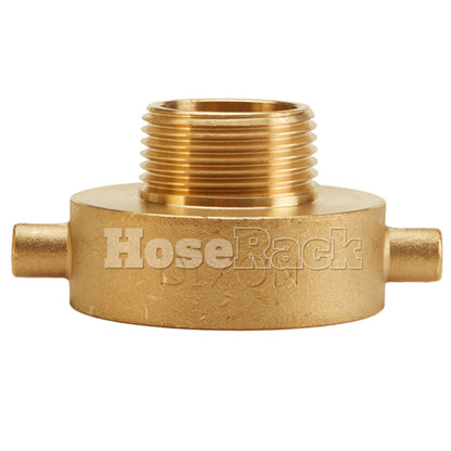 Brass 1 1/2" Female NH to 1" Male NPT (Pin Lug)