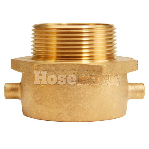 Brass 2 1/2" Swivel Female NH to 2 1/2" Male NPT (Pin Lug)