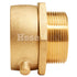 Brass 2 1/2" Swivel Female NH to 2 1/2" Male NPT (Pin Lug)