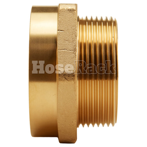 Brass 4" Female NH to 4" Male NPT (Hex)