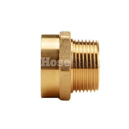 Brass 1" Female NH to 1" Male NPT (Hex)