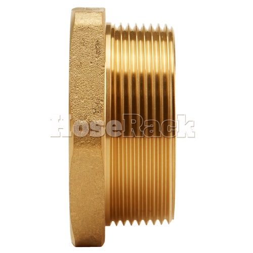 Brass 1 1/2" Female NH to 2 1/2" Male NPT (Hex)