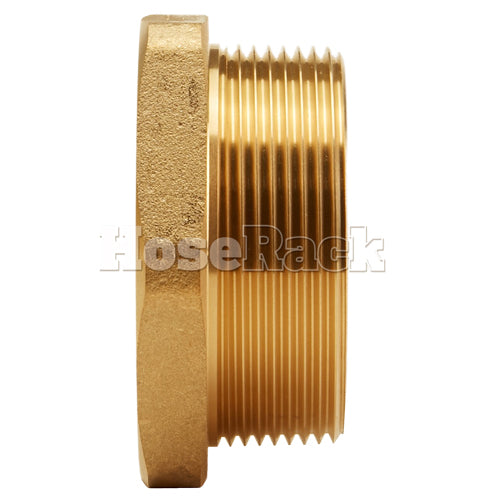 Brass 1 1/2" Female NH to 2" Male NPT (Hex)
