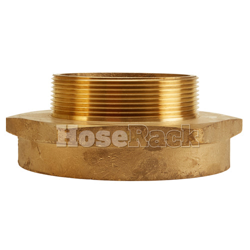 Brass 4 1/2" Female NH to 4" Male NPT (Hex)