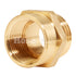 Brass 1" Female NPT to 1" Male NH (Hex)