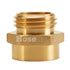 Brass 1" Female NPT to 1" Male NH (Hex)