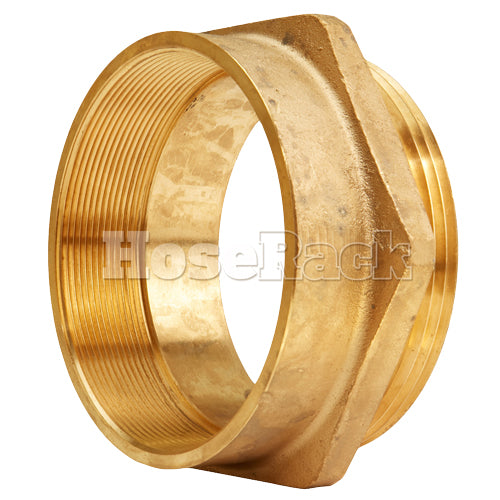 Brass 4" Female NPT to 4" Male NH (Hex)
