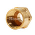 Brass 1" Female NPT to Male GHT (Hex)