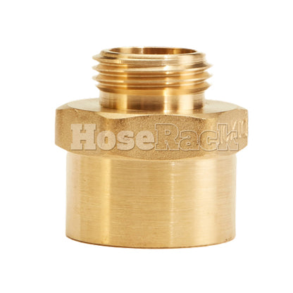 Brass 1" Female NPT to Male GHT (Hex)