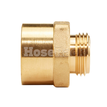 Brass 1" Female NPT to Male GHT (Hex)