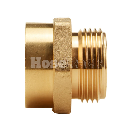 Brass 1" Female NPT to 1" Male NPSH (Hex)