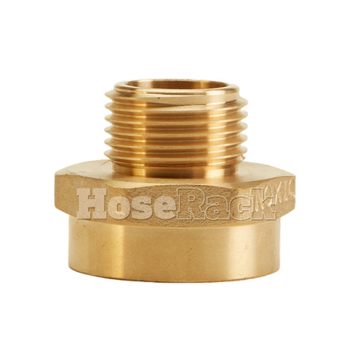 Brass 1" Female NPSH to Male GHT (Hex)