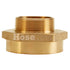 Brass 2 1/2" Female NYFD to 1 1/2" Male NPT (Hex)