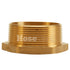 Brass 2 1/2" Female NYFD to 3" Male NPT (Hex)