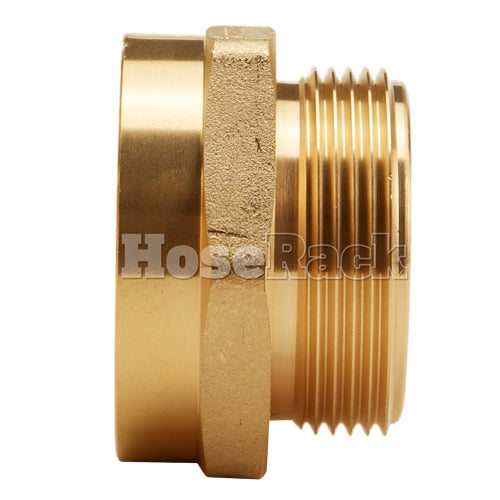 Brass 1 1/2" Female NH to 1 1/2" Male NPSH (Hex)