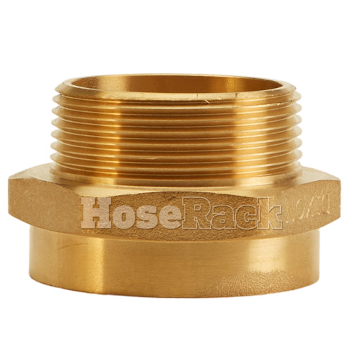 Brass 1 1/2" Female NH to 1 1/2" Male NPT (Hex)