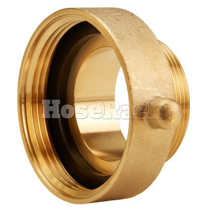 Brass 2 1/2" Female NH to 2" Male NPT (Pin Lug)