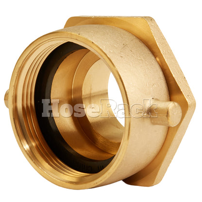 Brass 2 1/2" Swivel Female NH to 2" Male NPT (Pin Lug)