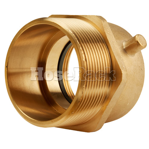 Brass 2 1/2" Swivel Female NH to 3" Male NPT (Pin Lug)