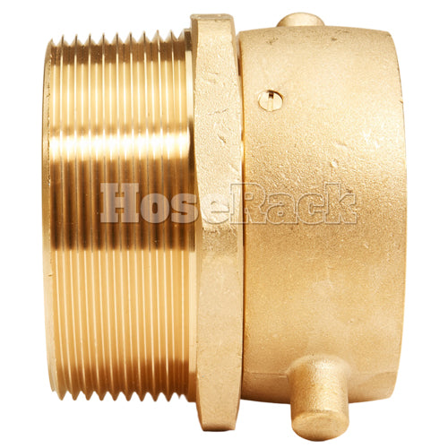 Brass 2 1/2" Swivel Female NH to 3" Male NPT (Pin Lug)