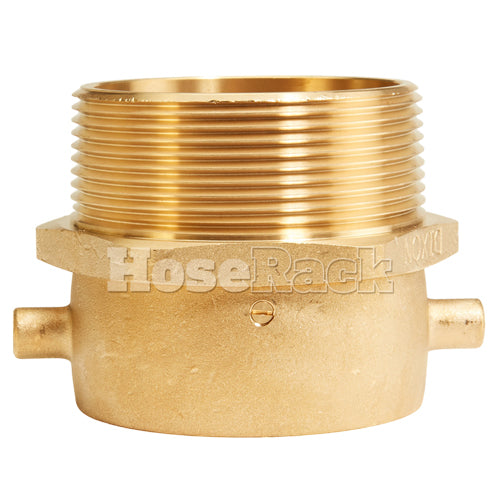 Brass 2 1/2" Swivel Female NH to 3" Male NPT (Pin Lug)