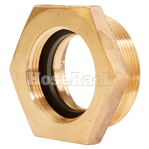 Brass 1 1/2" Female NPSH to 2" Male NPT (Hex)