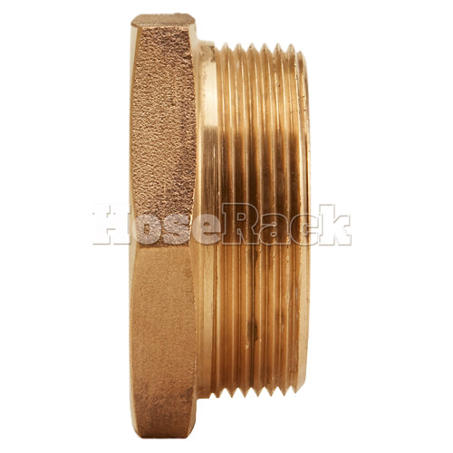 Brass 1 1/2" Female NPSH to 2" Male NPT (Hex)