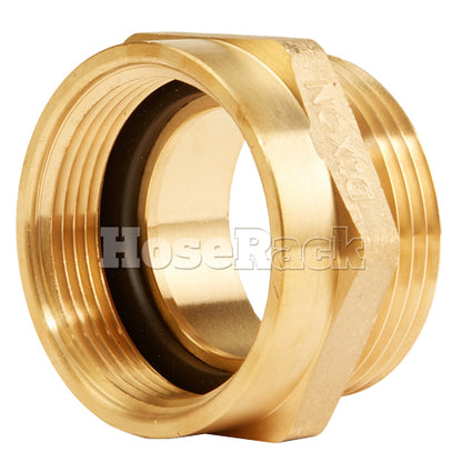 Brass 1 1/2" Female NPSH to 1 1/2" Male NH / NST (Hex)