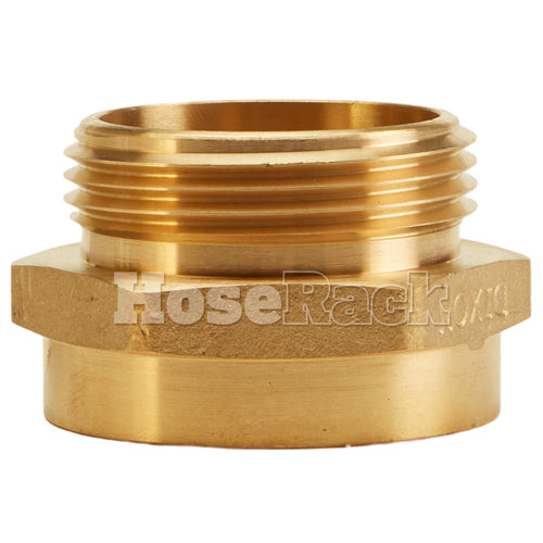 Brass 1 1/2" Female NPSH to 1 1/2" Male NH / NST (Hex)