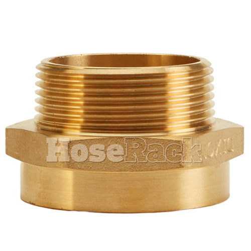 Brass 1 1/2" Female NPSH to 1 1/2" Male NPT (Hex)