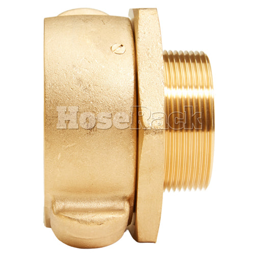 Brass 2 1/2" Swivel Female NH to 2" Male NPT (Rocker)