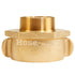 Brass 2 1/2" Swivel Female NH to 2" Male NPT (Rocker)