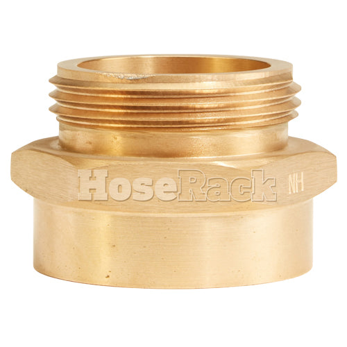 Brass 1 1/2" Female NPT to 1 1/2" Male NH / NST (Hex) - USA