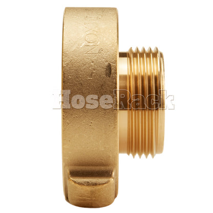 Brass 2 1/2" Female NH to 1 1/2" Male NH (Rocker) - USA