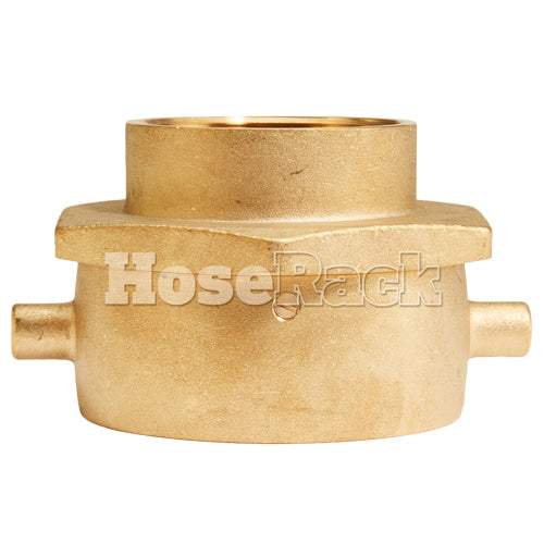 Brass 2 1/2" Swivel NH to 2" Rigid NPT Double Female