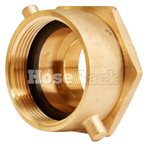 Brass 2 1/2" Swivel NH to 2" Rigid NPT Double Female