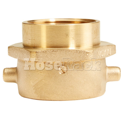 Brass 1 1/2" Swivel NH to 1 1/2" Rigid NPT Double Female