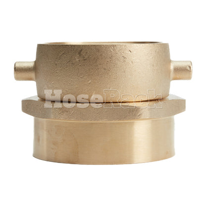 Brass 4" Swivel NH to 4" NPT Double Female