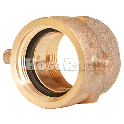 Brass 1 1/2" Swivel NPSH to 1 1/2" Rigid NPT Double Female