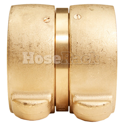 Brass 2 1/2" Swivel NH to 2 1/2" Swivel NH Double Female (Rocker)