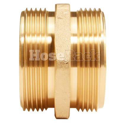 Brass 2 1/2" NH to 2 1/2" NH Double Male (Hex)