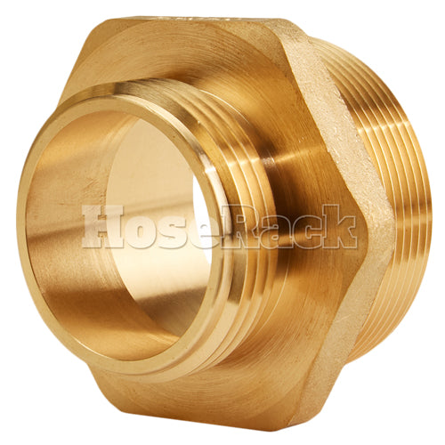 Brass 2" NPT to 1 1/2" NH Double Male (Hex)