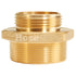 Brass 2" NPT to 1 1/2" NH Double Male (Hex)