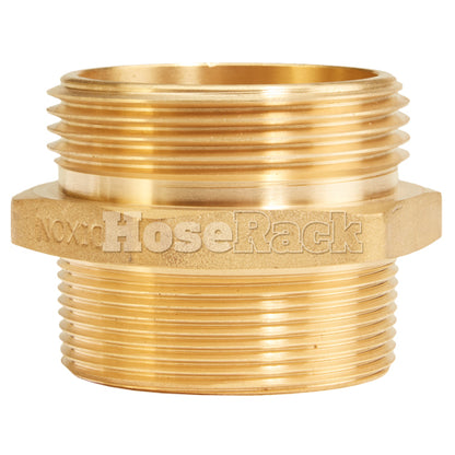 Brass 4" NH to 4" NPT Double Male (Hex)