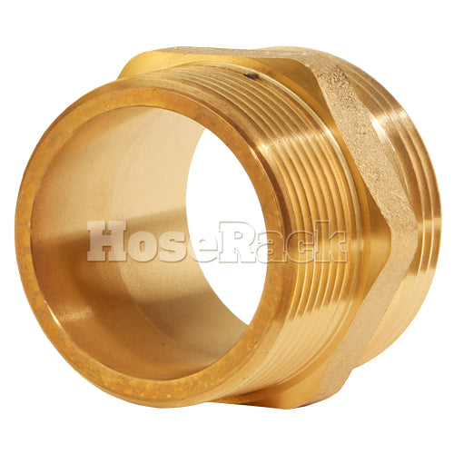 Brass 1 1/2" NH to 1 1/2" NPT Double Male (Hex)