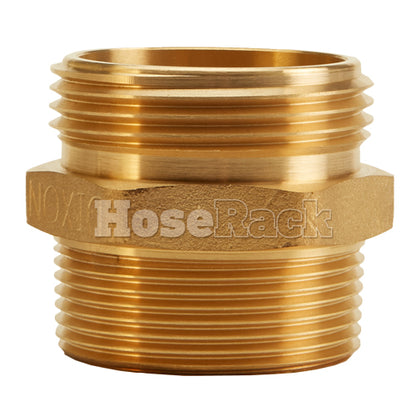 Brass 1 1/2" NH to 1 1/2" NPT Double Male (Hex)