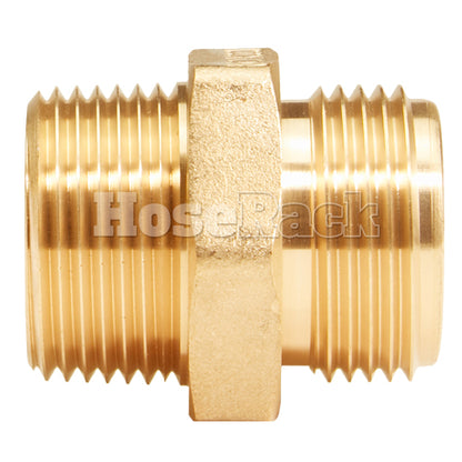 Brass 1" NPSH to 1" NPT Double Male (Hex)