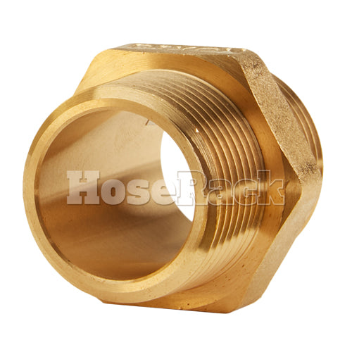 Brass 1" NPSH to 1" NPT Double Male (Hex)