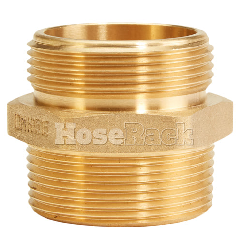 Brass 1 1/2" NPSH to 1 1/2" NPT Double Male (Hex)