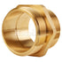 Brass 2 1/2" NPSH to 2 1/2" NPT Double Male (Hex)